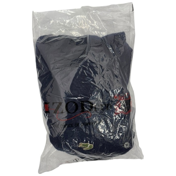 NWB Vintage Izod Lacoste 70s Navy Embroidery Logo Button Cardigan Men Sz XL - Picture 7 of 7